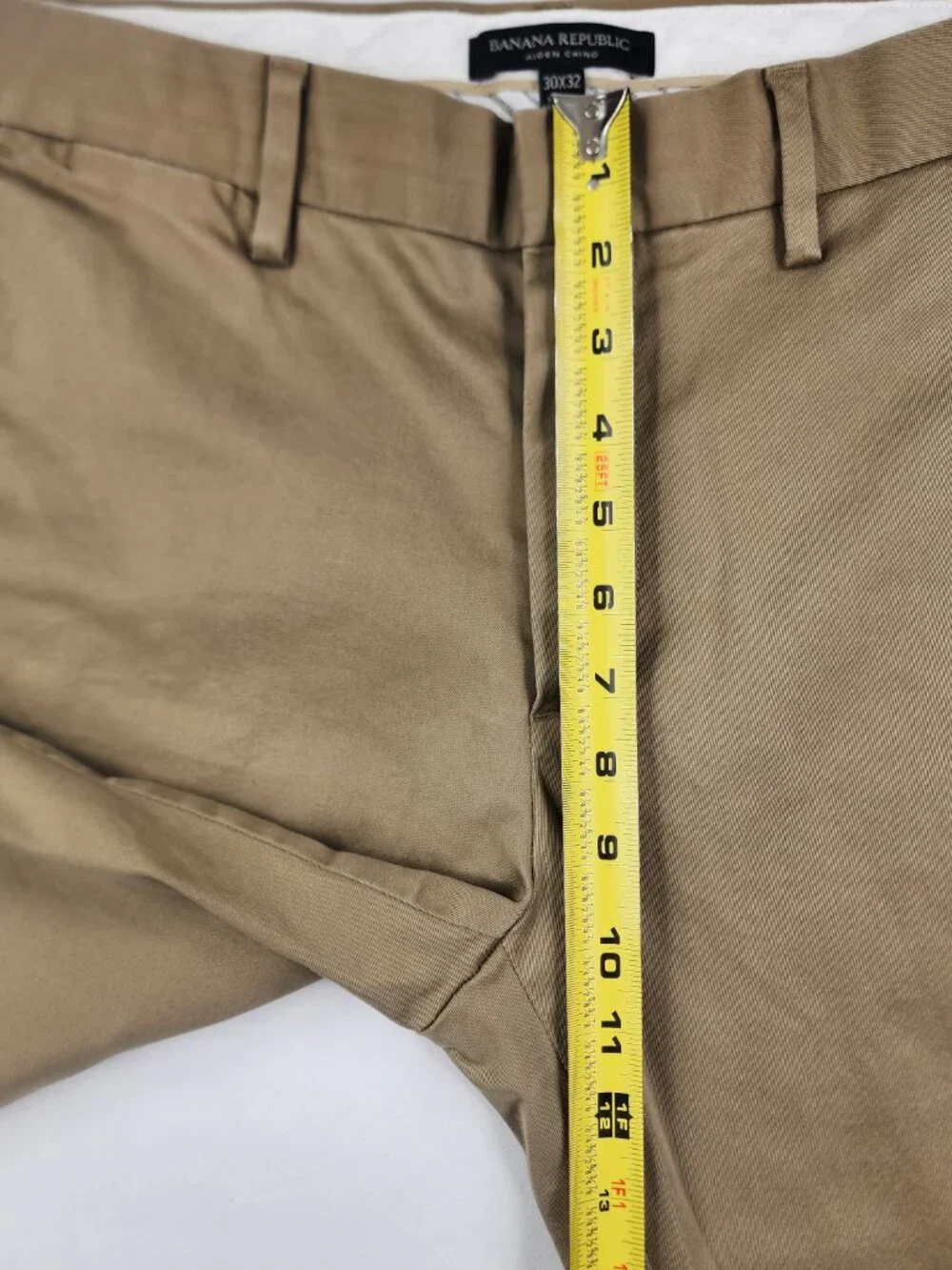 Banana Republic Mens 30x32 Tan Beige Aiden Chino Performance Comfort Pants EX